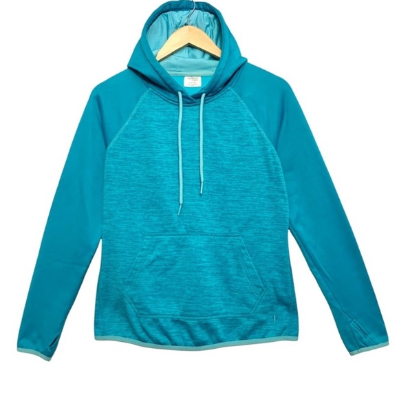 Danskin Now - Womens Athletic Hoodie DriMore Thumb Holes - Blue XL //L25X W19 - Picture 1 of 7